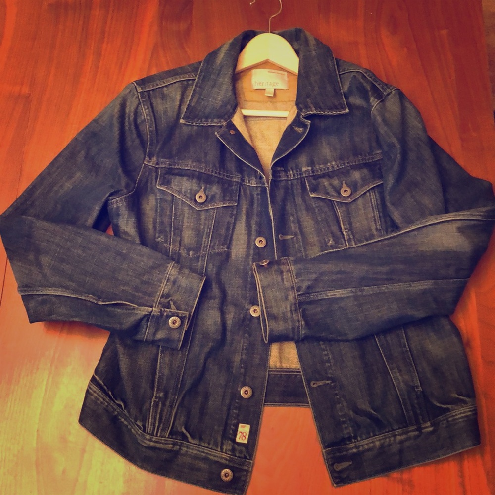 Banana republic heritage trucker jeans jacket.
